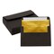 50 Pack Black 4x6 Envelopes with Gold Lining for Birthday Greeting Cards, Wedding Invitations, Photos, Self-Adhesive Peel and Stick (A6)